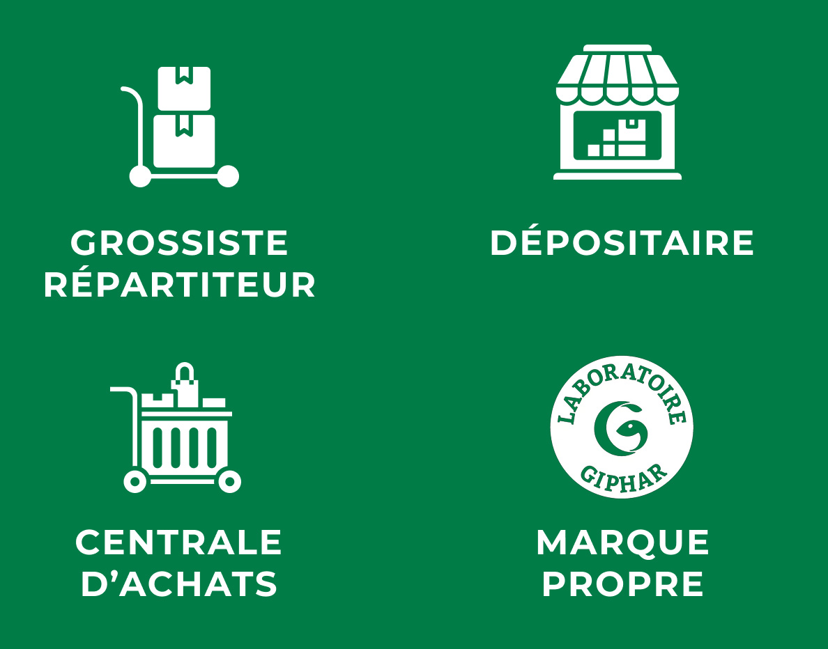 Le seul groupement aux 4 statuts pharmaceutiques