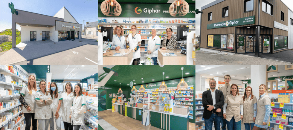 Enseigne de pharmacies Giphar