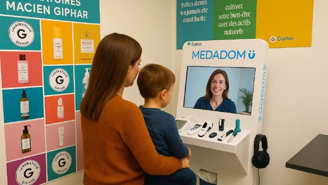 Borne Medadom dans pharmacie Giphar