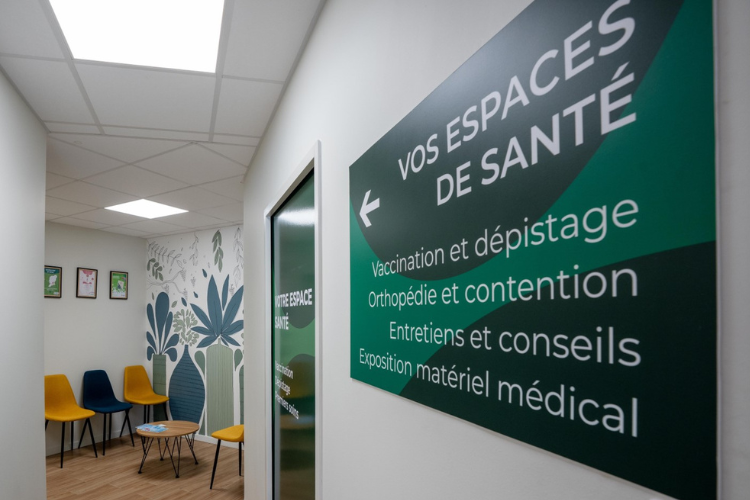 L’espace Santé, au cœur du concept Giphar. 1