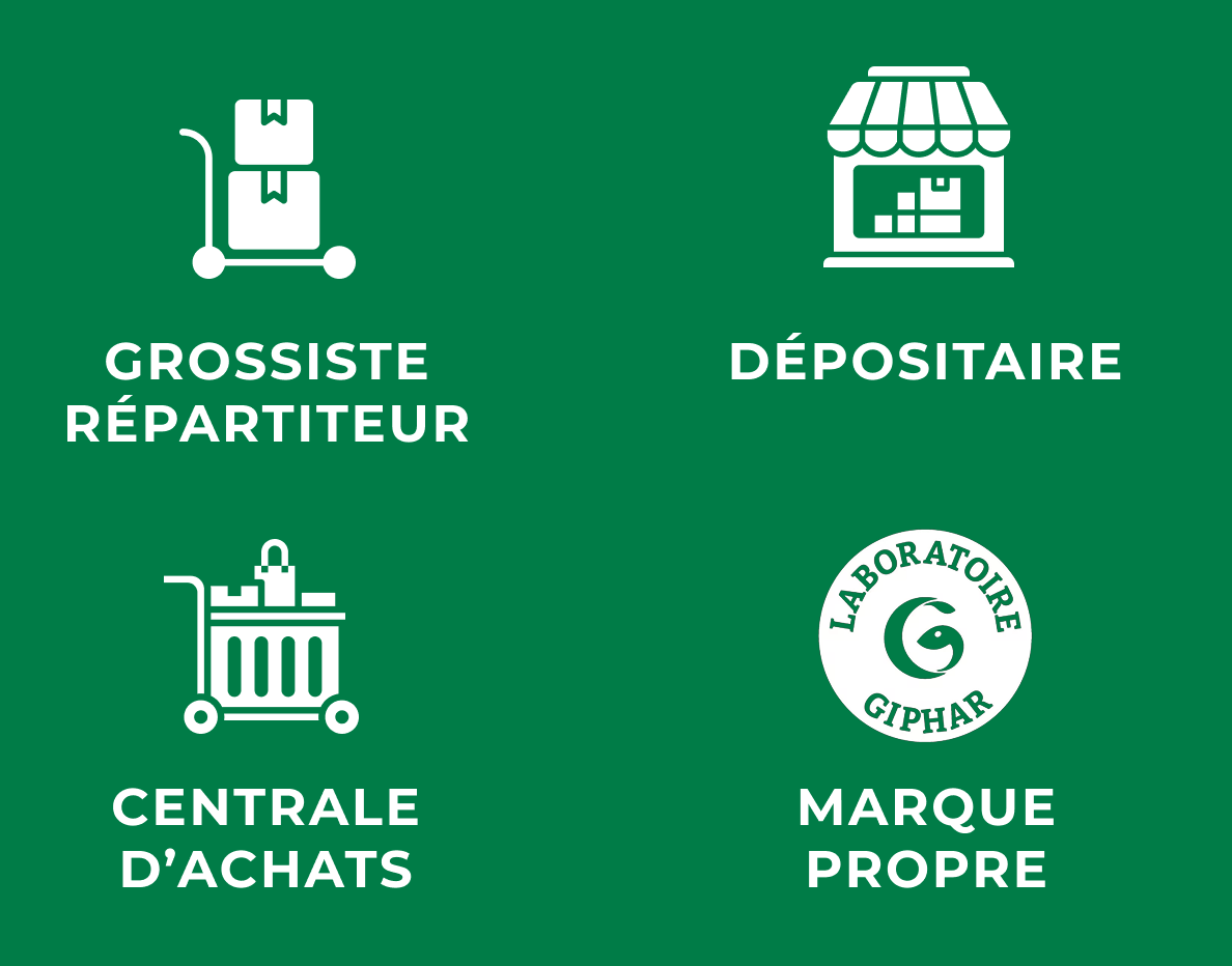 Le seul groupement aux 4 statuts pharmaceutiques