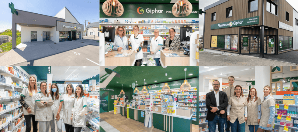 enseigne de pharmacies Giphar