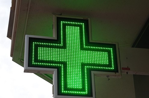 Signe lumineux pharmacie